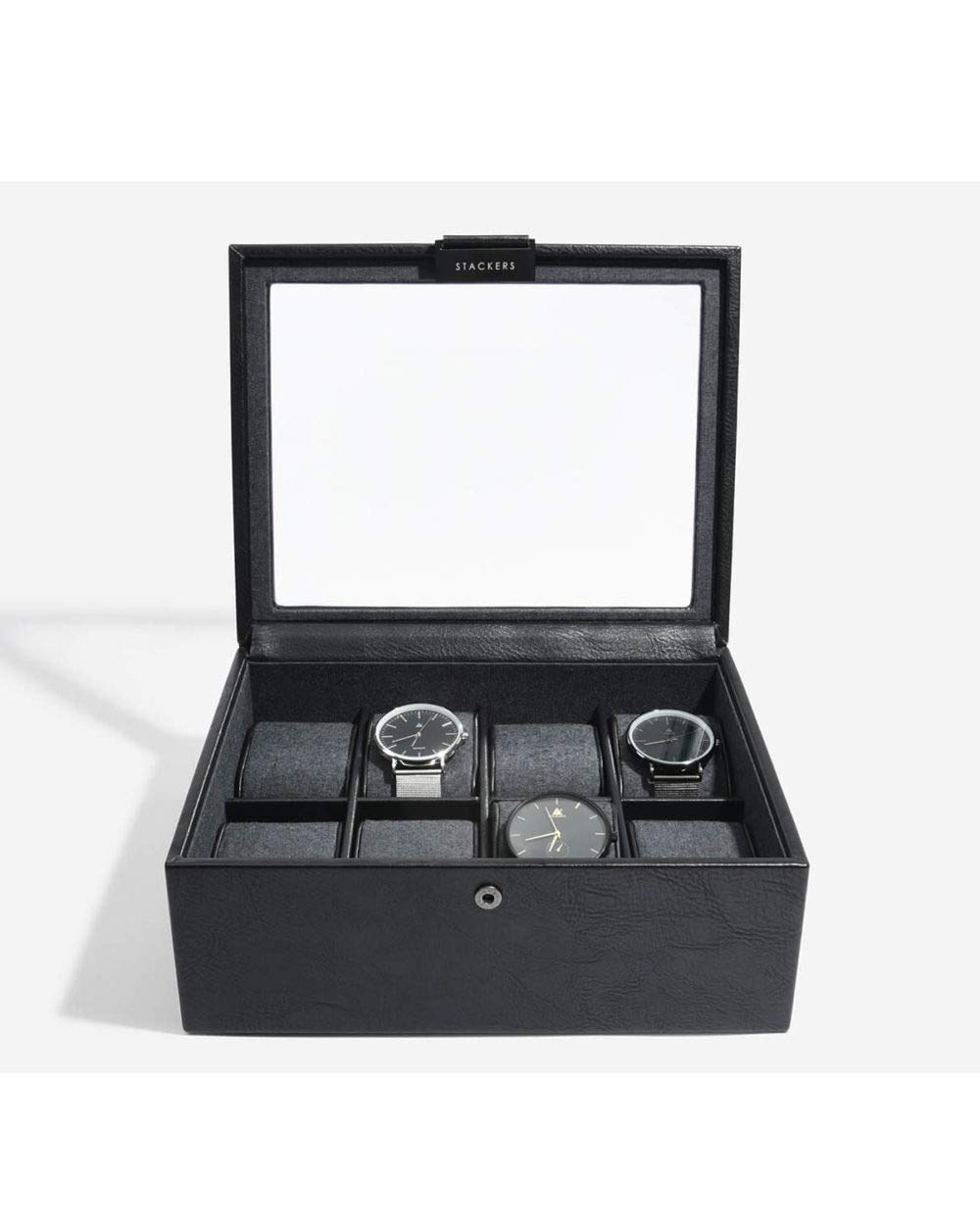 Stackers coffret à montres à 8 places en noir
