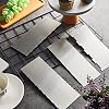 4 Pieces Stainless Steel Cake Scraper 9 Inch Large Double Sided Patterned Edge Stripe Edge Smoother Scraper Cake Decorating Comb Pastry Cutter for Mousse Butter Cream Decoration(9 x 3.5 Inches)