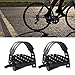 Premium Adjustable Straps Exercise Bike Pedals for 1/2-Inch and 9/16-Inch Spindle, Long A