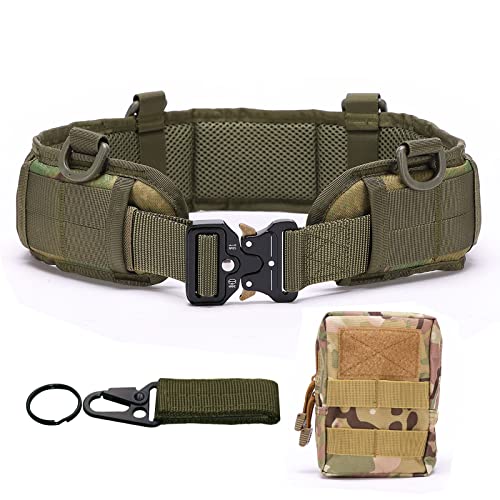 Ratulie Cintura tattica da combattimento Set Slim Airsoft Molle Cinture da caccia e borse Cinture di difesa Vita sicura