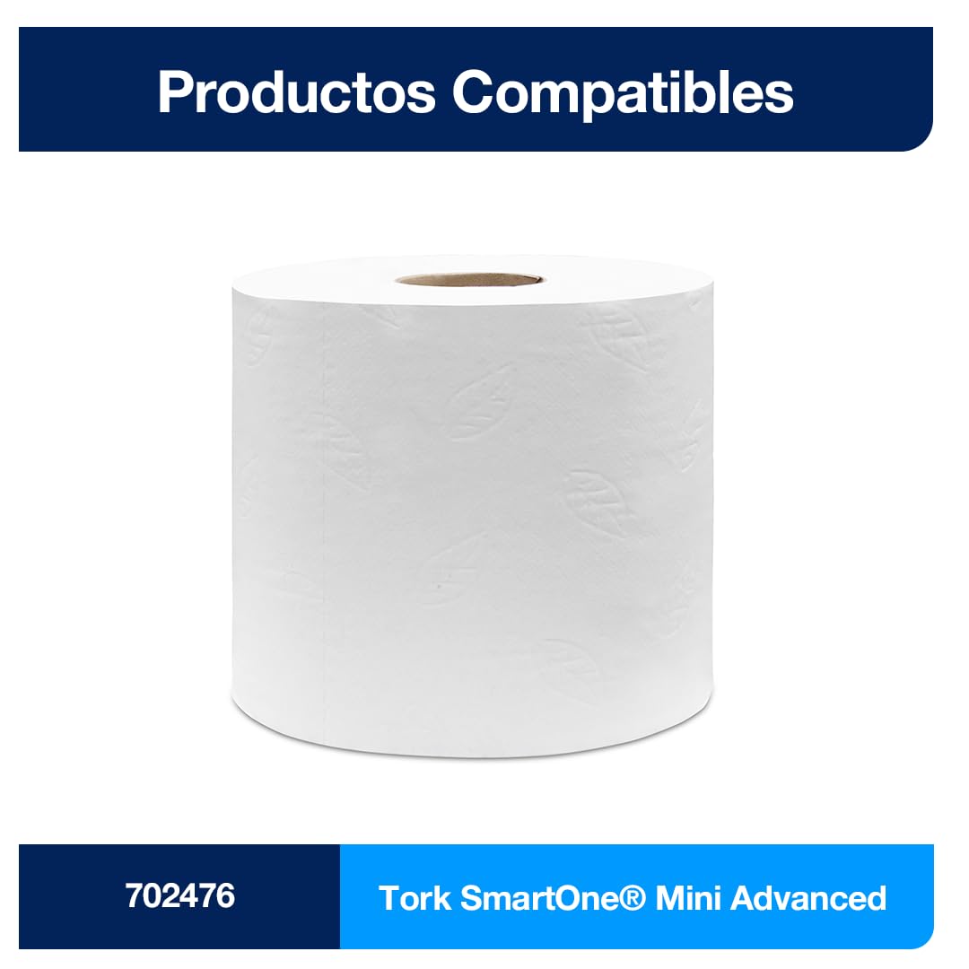 Tork SmartOne Mini Dispensador de Papel Higiénico Negro T9 681008 Alta Capacidad