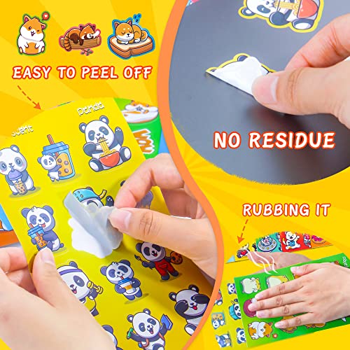 Horiechaly Scratch And Sniff Stickers, 65 Sheets Scented Stickers, 720+ Smelly Animals Stickers With 13 Fruit Scents, Perfect As Reward Stickers For Kids, Teachers, And Parents (Red) #TOP22