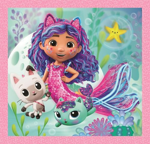 Puzzle CLEMENTONI Gabby' Dollhouse 3x48 pièces Carton épais Couleurs pastel Neuf - vue 7