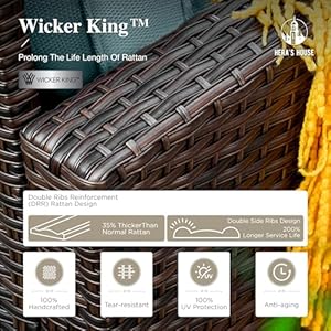 HERA'S HOUSE Patio Furniture Set with Outdoor Swivel Glider Chairs, 56" Fire Pit Table with Ottomans, 8 Pieces Outdoor Sectional Conversation Set, 4" Waterproof Cushions for Lawn Deck Backyard, Blue HERAS HOUSE Patio Furniture Set with Outdoor Swivel Glider Chairs 56 Fire Pit Table with Ottomans 8 Pieces Outdoor Sectional Conversation Set 4 Waterproof Cushions for Lawn Deck Backyard Blue