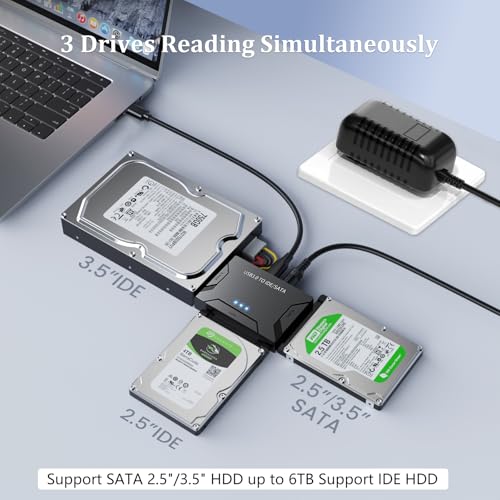 Adaptador Universal USB 3.0 y Type C a SATA IDE miniatura 2