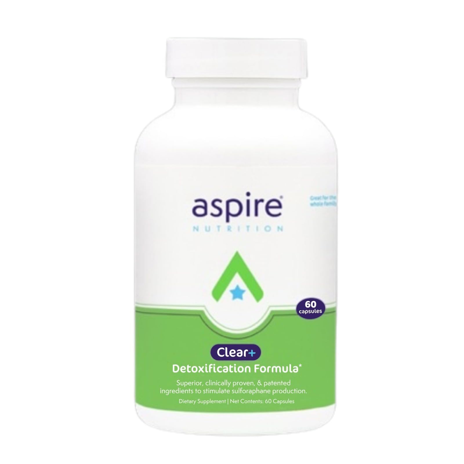 Aspire Nutrition Clear+ Detoxification Capsule - 60 Capsules - Up to 2-Month Supply