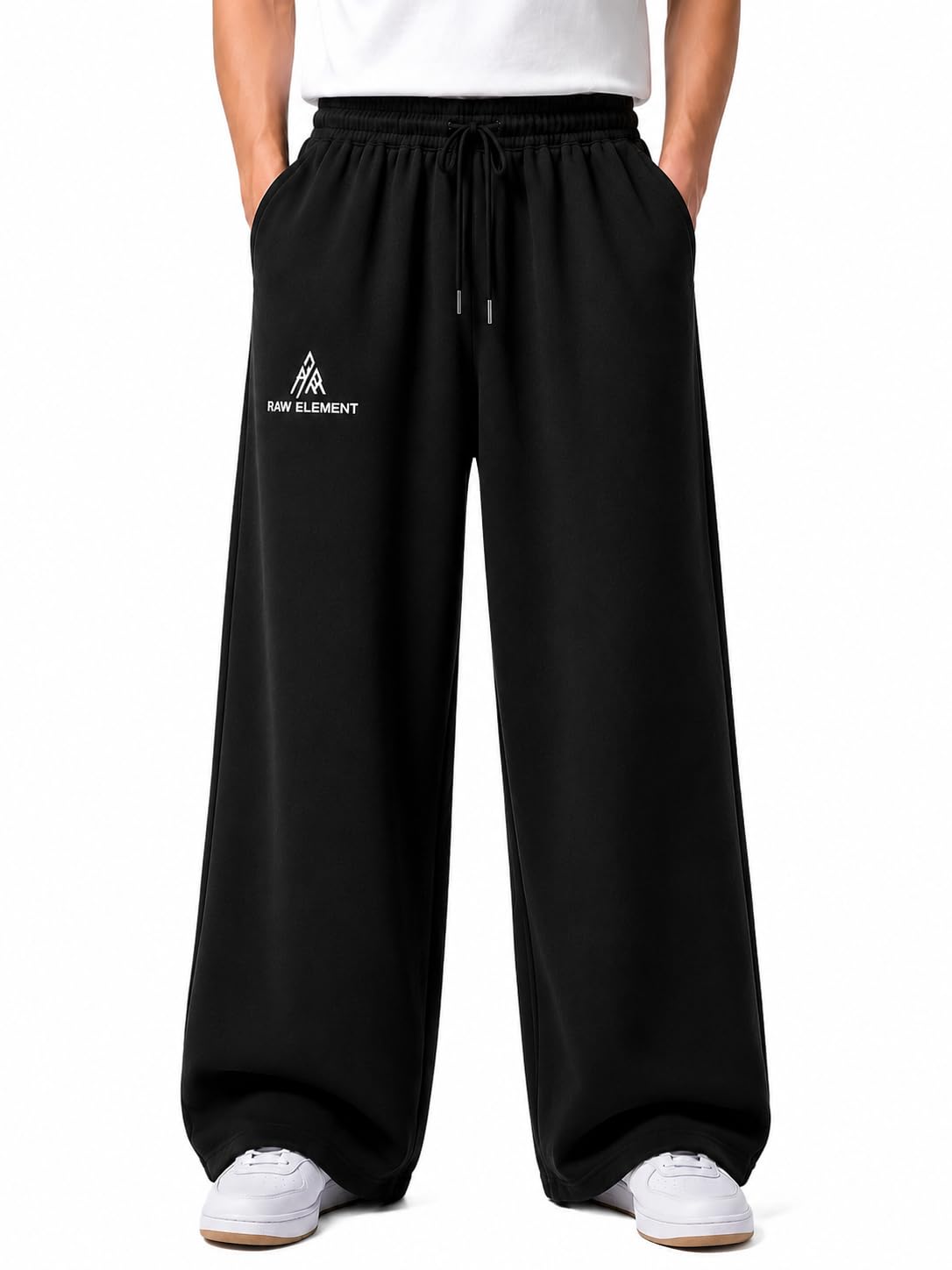 Men’s Street Track Pant | Premium Cotton Blend | Loose Fit Jogger | Casual Wear, Gym & Streetwear Black-picture-34