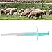 Pssopp Haustier Mikrochip, 1,4 X 8 Mm Tierimplantat Chip Haustier ID Mikrochip für Hund, Katze, Kuh, Schwein, Mikrochip Implantat Kit für die Verwaltung und Verfolgung von Tieren