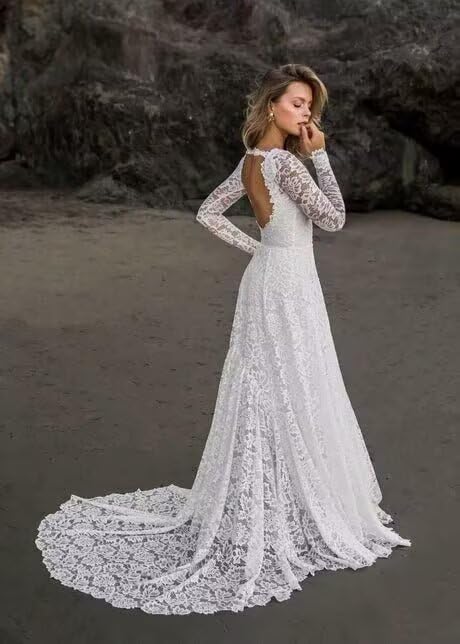 Mermaid Wedding Dresses for Bride Lace Appliques Tulle Beach Bride Dress LW053