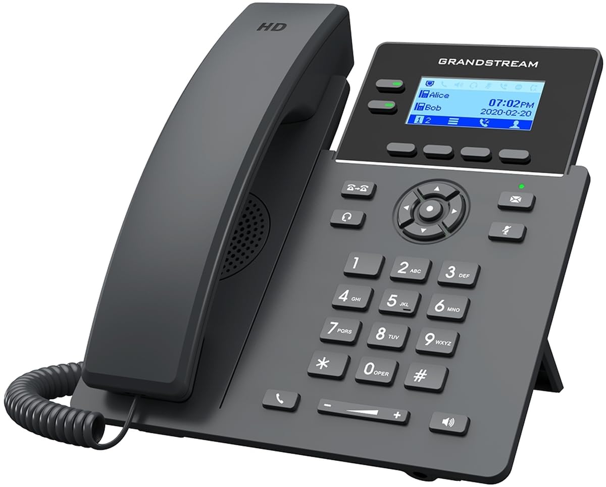 GRANDSTREAM Networks GRP2602P IP phone Black 2 lines LCD Wi-Fi (GRP 2602P HD)