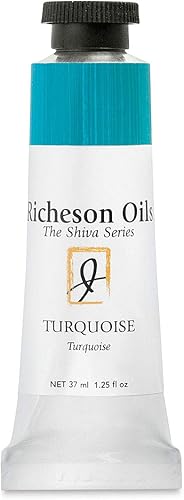 Jack Richeson 1.3 fl oz de colores al óleo para artistas, turquesa