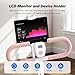 MERACH Upgraded Squat Machine for Women, Smart Row and Deep Squat Trainer with Tablet Stand, Adjustable Resistance & 350LB Weight Capacity, Foldable Home Exercise Equipment, Connect MERACH APP, Pink