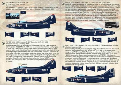 Print Scale 72-372 Decal Navy F9F Panthers in Combat Over Korea Wet Decal 1/72
