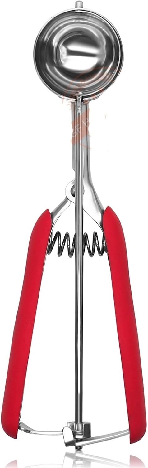 Ice Cream Scoops Ice Cream Scoop Stainless Steel With Spring Handle(Black)