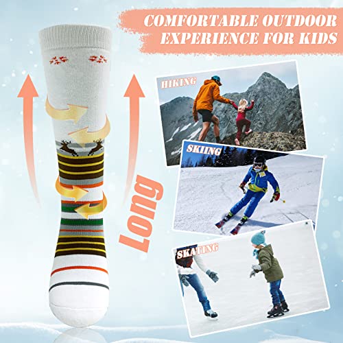Nasular Kid Ski Socks Snow Boy Warm Skiing Socks Girl Thermal Toddler Winter Socks For Snowboarding #TOP3