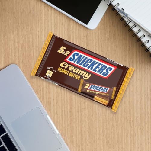 Barres Chocolatées Beurre De Cacahuètes Et Caramel Snickers Creamy Les 5 Barres De 36 5g - vue 5