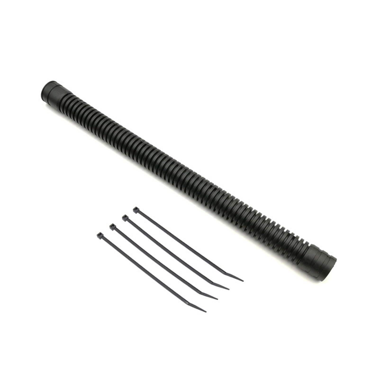 Manguera de inflador ondulada para chaleco de buceo BCD negro 8