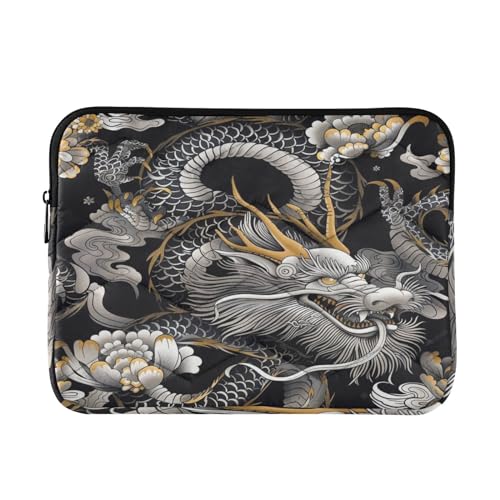 Funda para portátil 13-14 pulgadas con diseño de dragón