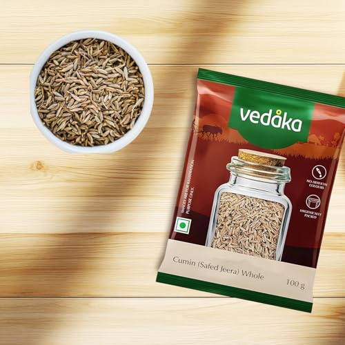 Image of Amazon Brand - Vedaka Cumin (Safed Zeera) whole, 100 g