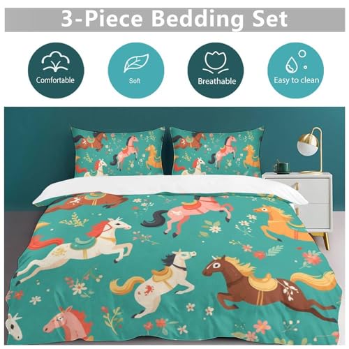 Housse de couette 220x240 en microfibre douce avec fermeture éclair pratique - 6
