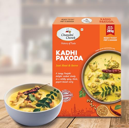 Image of Chandni Chowk Ready to Eat Kadhi Pakora | Punjabi Style Ready to Cook Kadhi Pakora | No Preservatives Or Artificial Colors | 285gm Pack of 1