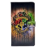 Hogwarts Watercolor Art Pattern Leather Wallet Card Flip Stand Case Cover For Apple iphone 6 /iphone 6S New 2015