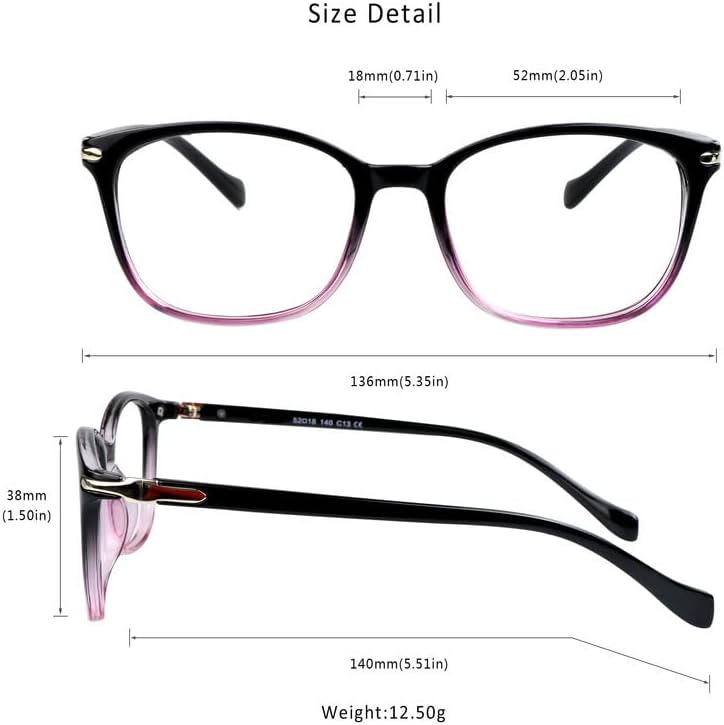 Miniatura 9 de LifeArt Lentes de bloqueo de luz azul, antifatiga ocular, anteojos de lectura para computadora, anteojos de TV para mujeres y hombres, antirreflejos