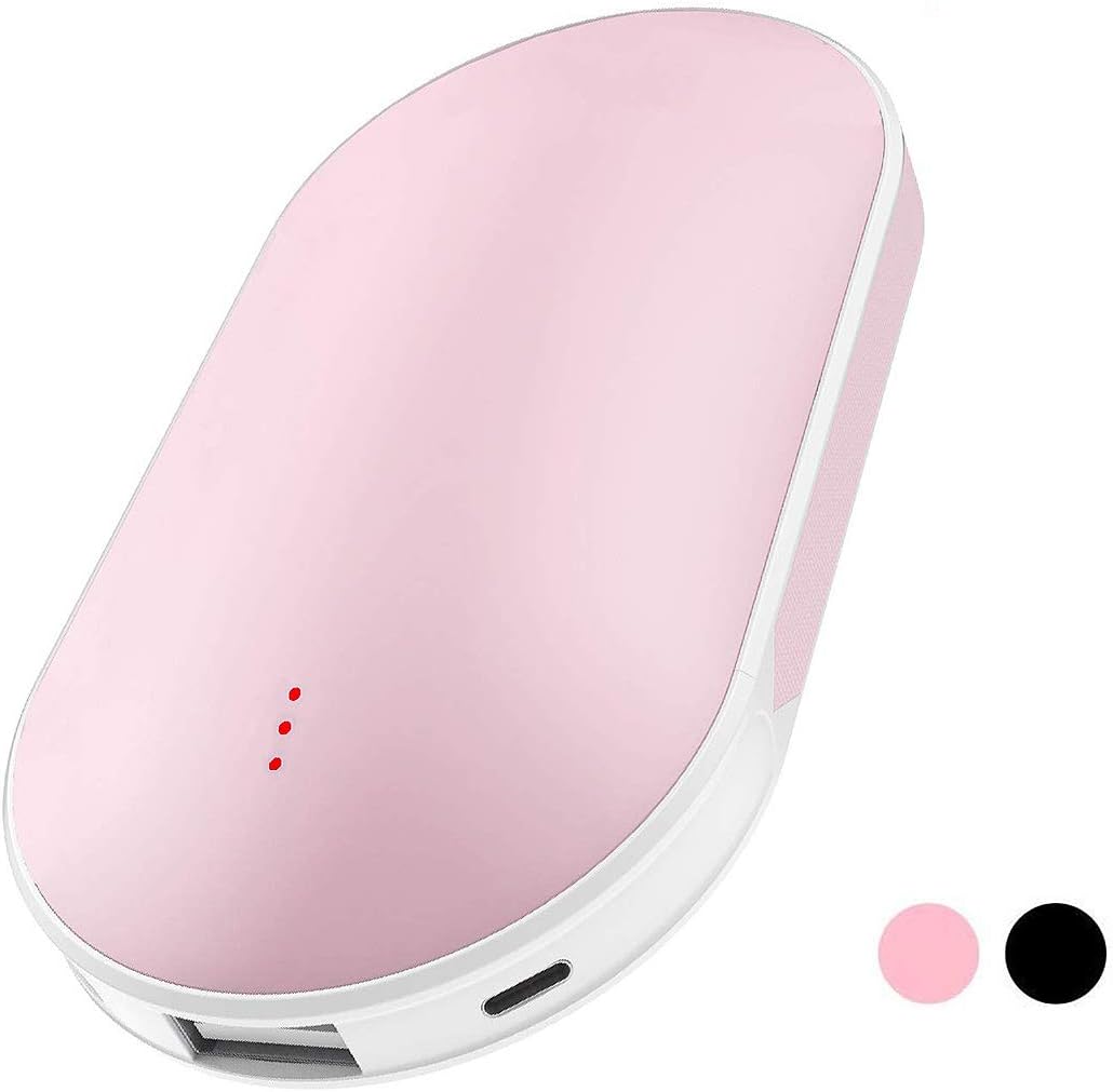 Hand Warmers Rechargeable, Hot Hands Hand Warmers 5200mAh Electric Portable Pocket Hand Warmer/Power Bank, Heat Therapy Great for Raynauds Arthritic Sufferers Pain Relief