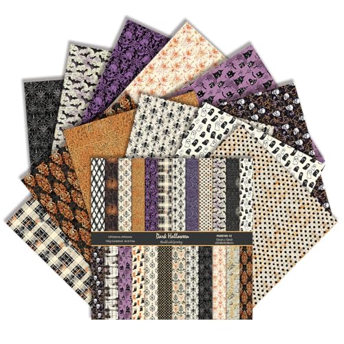 Papier scrapbooking d'Halloween pour concevoir des mises en page d'artisanat et junk journals
