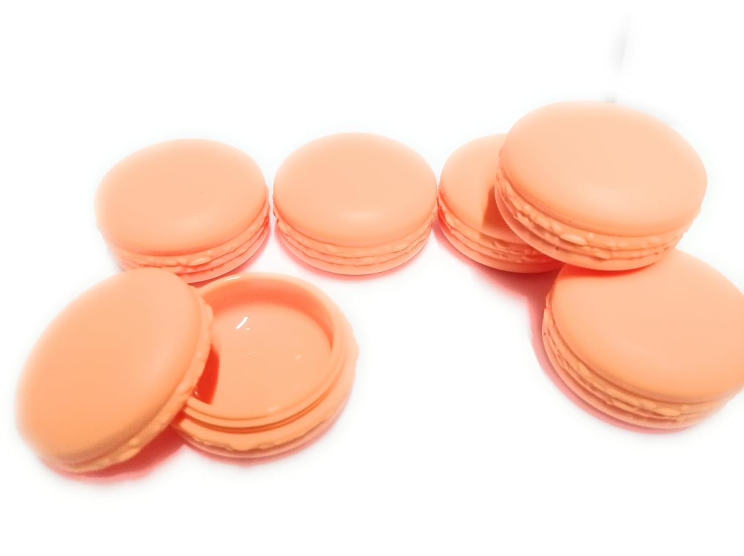 Shree MAHA Fancy Empty Plastic Cosmetic Jar/Container for Eyeshadow, Makeup, Face Cream, Lotion, Lip Balm, Body Butter, Scrub and Other DIY Beauty Products 10 gram - Pack of 12 [ Orange]-image-10