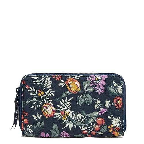 Vera Bradley Cotton Deluxe Travel Wallet with RFID Protection