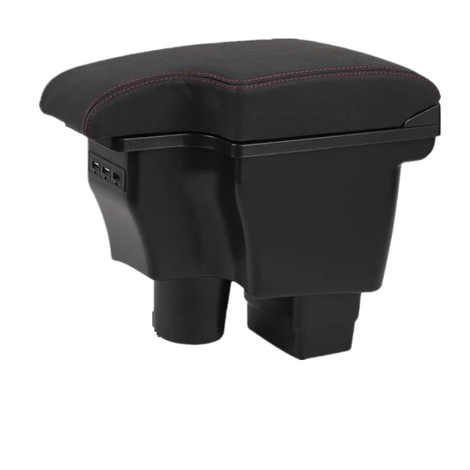 Umdjju 3A Style Leather 3Usb For Mazda Cx-3 2 2009-2022 Car Armrest Storage Box Accessories Charging Usb Car Centre Console Armrest Box(3A Style Leather 3Usb)