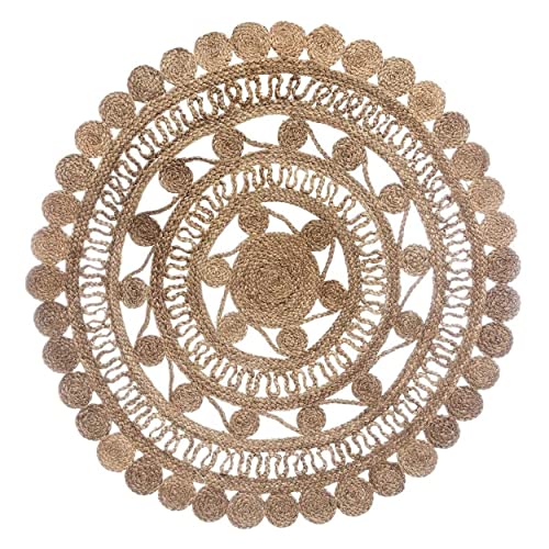 Alfombras Redondas Yute Etnica Marca Hogar y Mas