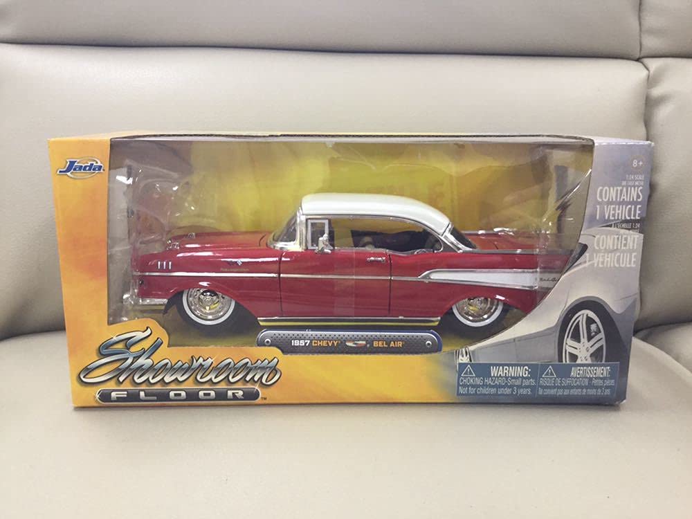 Amazon.co.jp: 1/24 Jada Showroom FLOOR 1957 CHEVY BEL AIR ベル