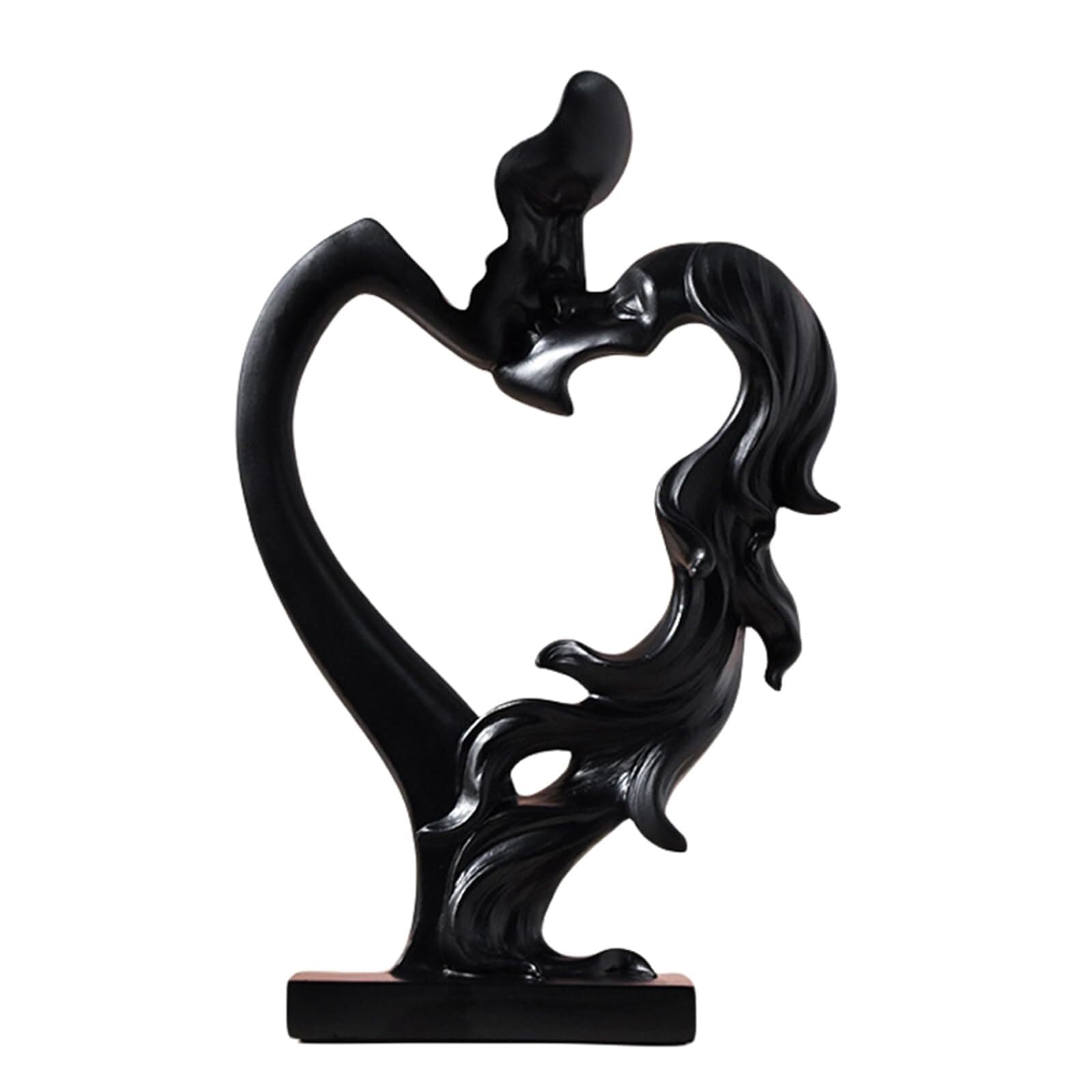 JJJing5 Decor Kissing Couple Statue Romantic Love Sculpture Abstract Art Home Decor Nightstand Accessories(A3)