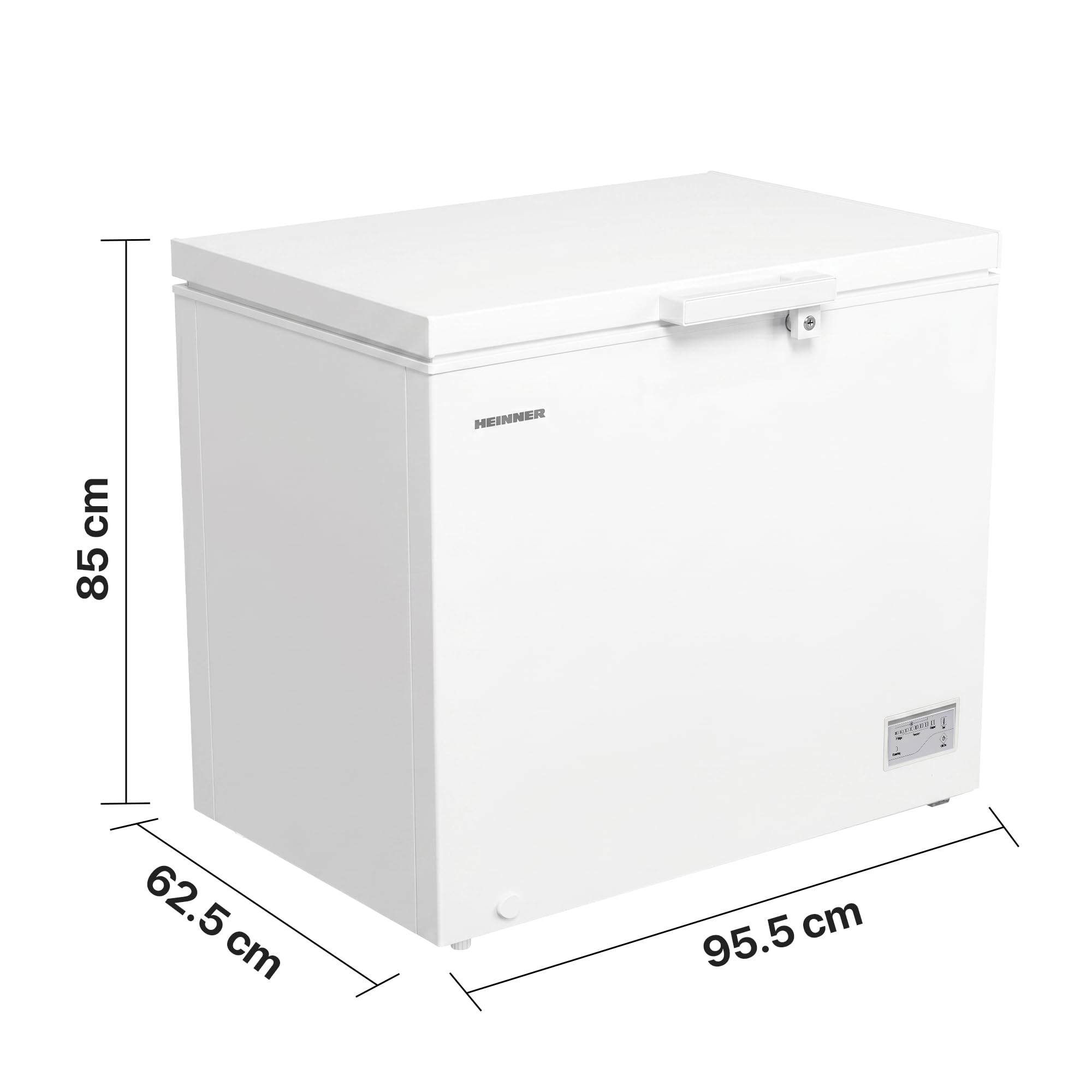 HCF-HM246INVCD – Gefriertruhe 246 L – Inverter‑Kompressor – LED‑Display & LED‑Innenbeleuchtung – Convertible Freezer/Kühlschrank – Weiß – 5 Jahre Garantie