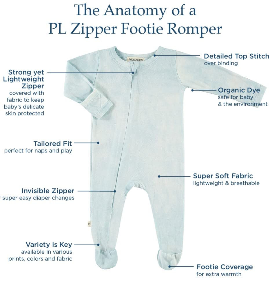 Baby Rib Seamless Zipper Footie Romper2