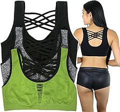 Assorted (3 Pack - Strappy Back W/ Cut Out Front)