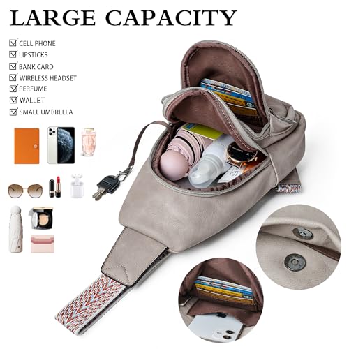 Sling Bag Crossbody Bags for Women Small Cross Body Bag Fanny Packs Chest Sling Purse for Daily Travel Leisure Sport4