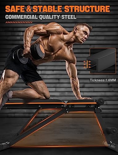 Sportsroyals Adjustable Weight Bench for Home Gym, 750LBS Weight Capacity Workout Bench with Full Body Workout for Decline/Incline/Bench Press - Image 3