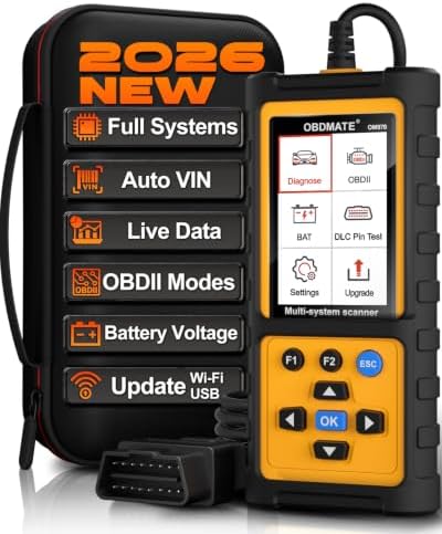 Full Systems OBD2 Scanner Car Diagnostic Tool with ABS SRS Transm...