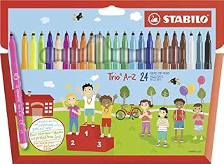 Flamaster - STABILO Trio A-Z etui 24 kolorów w tym 4 neonowe