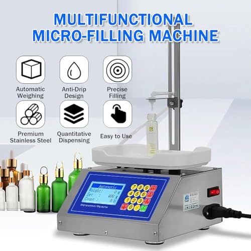 Máquina de llenado de perfume industrial de mesa con báscula electrónica 3
