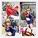 21cm PVC Modelo De Juguete Comic Hermosa Niña Superwoman Supergirl Regresar Muñeca Móvil Regalo