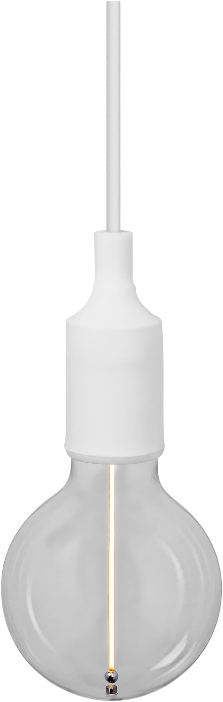 OSRAM Vintage Pendant Light 1906 Bell E27, White, max. 15 W LED, E27 Base, Funnel-Shaped Canopy, Indoor Suspension, Combination with Vintage 1906 Lamps, Combination with Lamps