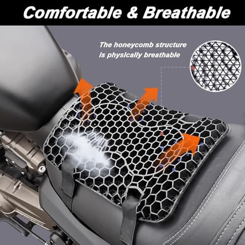 Cojín de gel para Triumph Trident 660 2021-2024 transpirable 4