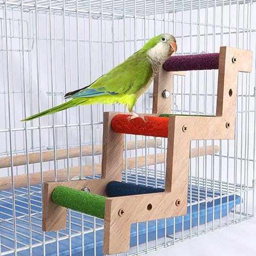 Brinquedos de escada de pássaros, papagaios de estimação, ponte de escalada, brinquedos de escada de
