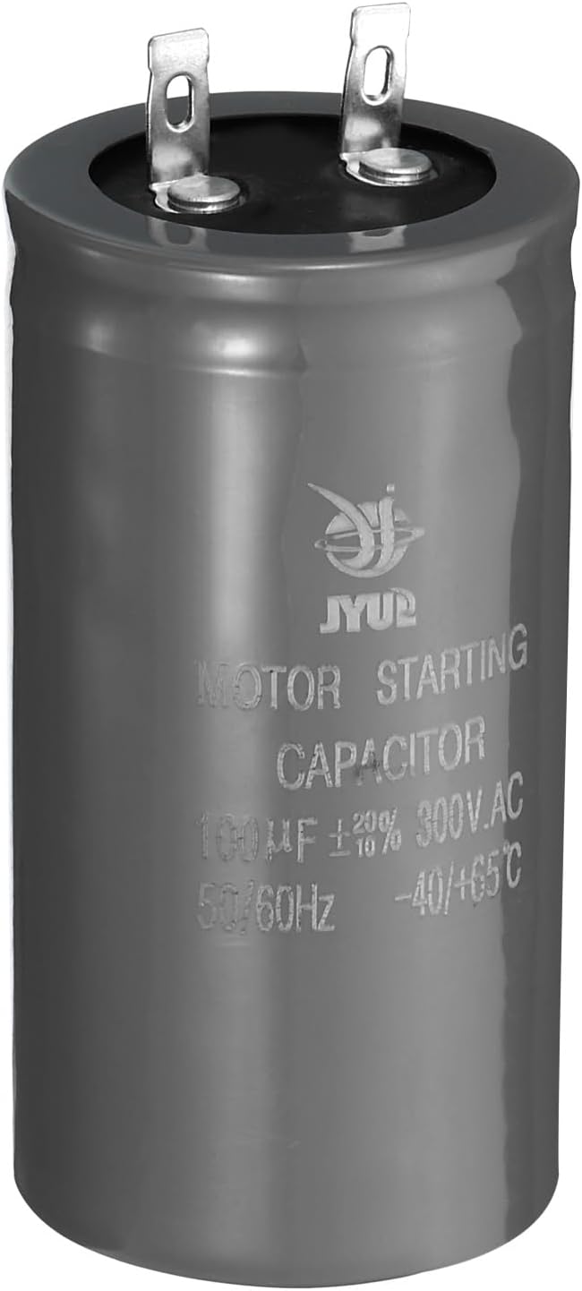 PATIKIL Motor Start Capacitor, 100uf 300V 50/60Hz CD60 Running Capacitor for Air Conditioners, Electric Motor Starts