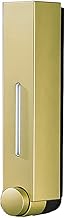 Soap Dispenser (Smart Slimfor Soap Shampoo Conditioner Ideal for Washrooms, Homes, Schools, and Offices, with Soap Drop Flow Control Button for 350Ml Wall Mounted (Pack of 1) (Long Gold)