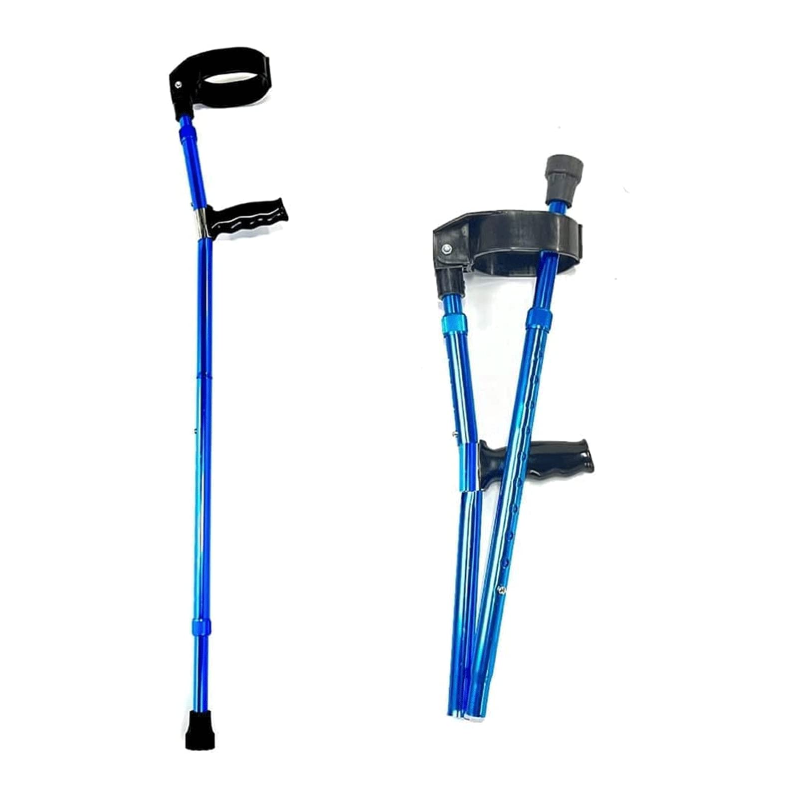 Seguridad Muletas Muletas Creativas, Bastones para Caminar fáciles de Llevar, Codos de Aluminio Plegables, bastón para Caminar, Bastones telescópicos Ajustables en Altura Cómodo